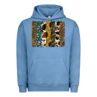 Pigment Pebble Blue Western Brushstroke Urban Hoodie - Jasminsmagicworld