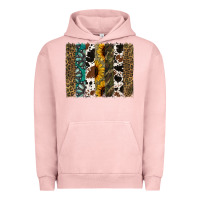 Pigment Salmon Western Brushstroke Urban Hoodie - Jasminsmagicworld