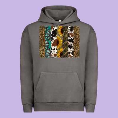 Western Brushstroke Urban Hoodie Designed By Jasminsmagicworld