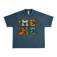 Midnight Navy Fall Autumn Leopard Meme Urban Heavy Tee - LillyAllenDesigns