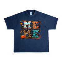 Navy Fall Autumn Leopard Meme Urban Heavy Tee - LillyAllenDesigns