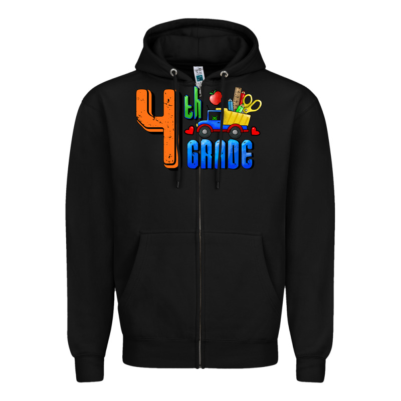 Fourth Grade Zipper Hoodie by RanaPortraitStore | Teevron