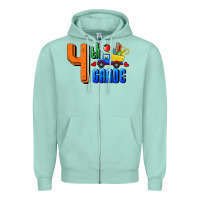 Seafoam Fourth Grade Zipper Hoodie - RanaPortraitStore