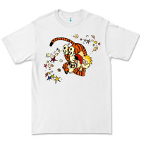 White calvin Premium Tee - linhVisuals