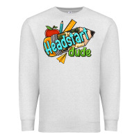 Oatmeal Heather headstart dude Premium Sweatshirt - Jasminsmagicworld