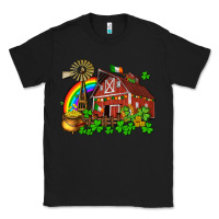 Black St. Patrick's farm with gold Classic Tee - OliviaCreatesArt