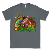 Charcoal Heather St. Patrick's farm with gold Classic Tee - OliviaCreatesArt