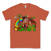 Copper St. Patrick's farm with gold Classic Tee - OliviaCreatesArt