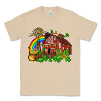 Mushroom St. Patrick's farm with gold Classic Tee - OliviaCreatesArt