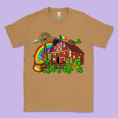 St. Patrick's Farm With Gold Classic Tee Designed By Oliviacreatesart