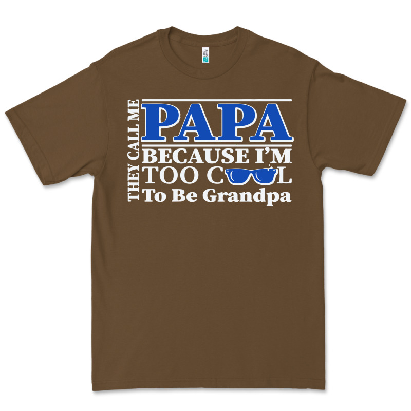 They Call Me Papa Because I'm Too Cool To Be Grandpa Premium Tee by linhVisuals | Teevron