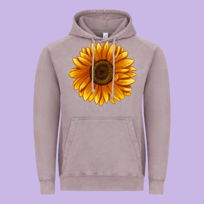 Soraya Sunflower Vintage Hoodie Designed By Lillyallendesigns