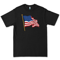 Black American flag Premium Tee - linhVisuals