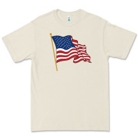 Bone American flag Premium Tee - linhVisuals