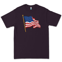 Plum American flag Premium Tee - linhVisuals