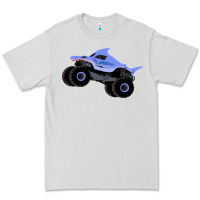 Dove Grey Monster Truck Megalodon Premium Tee - linhVisuals