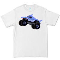 White Monster Truck Megalodon Premium Tee - linhVisuals