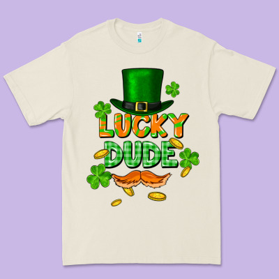 Lucky Dude St. Patricks Day Premium Tee Designed By Fadigitalartstudio