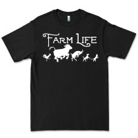 Black FARM LIFE ANIMAL Premium Tee - linhVisuals