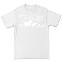 White FARM LIFE ANIMAL Premium Tee - linhVisuals