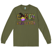Army Green Candy Inspector Long Sleeve Tee - CowhideDigitalArt