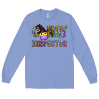 Colony Blue Candy Inspector Long Sleeve Tee - CowhideDigitalArt