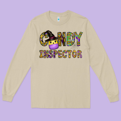 Candy Inspector Long Sleeve Tee Designed By Cowhidedigitalart