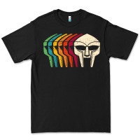Black Retro Mask Doom Premium Tee - linhVisuals