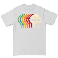 Dove Grey Retro Mask Doom Premium Tee - linhVisuals