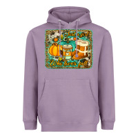 Lavender just a girl who loves fall background Heavyweight Hoodie - Jasminsmagicworld