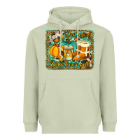 Matcha just a girl who loves fall background Heavyweight Hoodie - Jasminsmagicworld