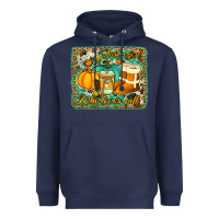 Navy just a girl who loves fall background Heavyweight Hoodie - Jasminsmagicworld