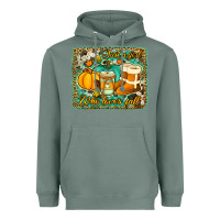 Sage just a girl who loves fall background Heavyweight Hoodie - Jasminsmagicworld