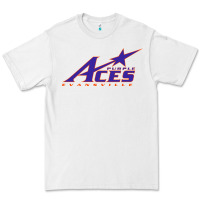 White evansville purple aces Premium Tee - linhVisuals