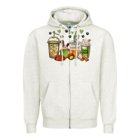 Oatmeal Heather dog mom coffee Zipper Hoodie - Jasminsmagicworld