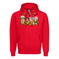 Red dog mom coffee Zipper Hoodie - Jasminsmagicworld