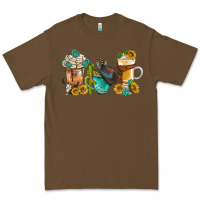Cacao western coffee cups with sunflower and gemstone bbs Premium Tee - BundleAndBundleShop