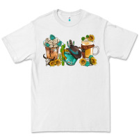 White western coffee cups with sunflower and gemstone bbs Premium Tee - BundleAndBundleShop