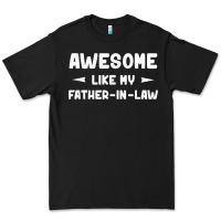 Black awesome like my father in law funny fathers day gift men wom t shirt Premium Tee - linhVisuals
