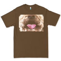 Cacao labradoodle t  shirtfunny labradoodle face mask funny dog mouth t  shi Premium Tee - linhVisuals