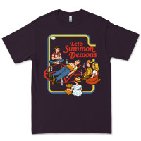 Plum let's summon demons Premium Tee - linhVisuals