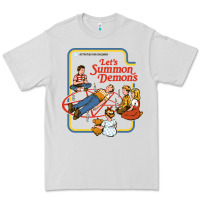 Dove Grey let's summon demons Premium Tee - linhVisuals