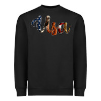 Black usa calligraphy Heavyweight Sweatshirt - Jasminsmagicworld