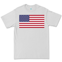 Dove Grey american flag Premium Tee - linhVisuals