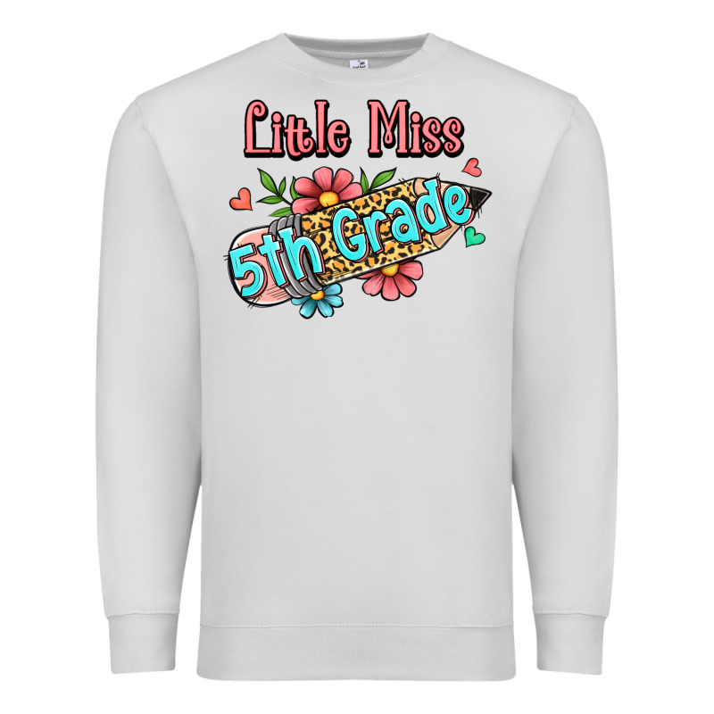 Little Miss Fifth Grade Premium Sweatshirt by Jasminsmagicworld | Teevron