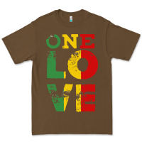 Cacao one love rasta reggae Premium Tee - linhVisuals