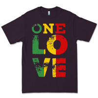 Plum one love rasta reggae Premium Tee - linhVisuals