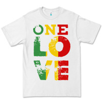 White one love rasta reggae Premium Tee - linhVisuals