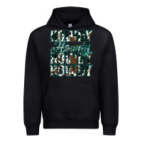 Black Howdy Cowhide Turquoise Urban Hoodie - Jasminsmagicworld