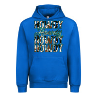 Cobalt Howdy Cowhide Turquoise Urban Hoodie - Jasminsmagicworld